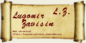 Lugomir Zavišin vizit kartica